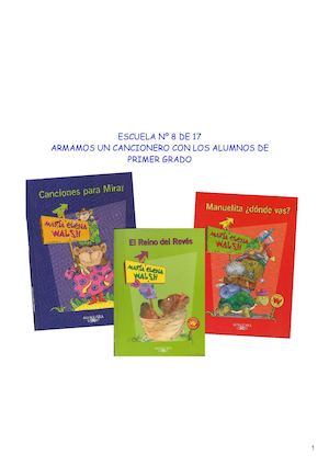 Cancionero Primer Grado