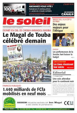 Edition Du 30 Novembre 1er Decembre 2015