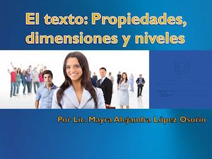 El Texto Propiedades