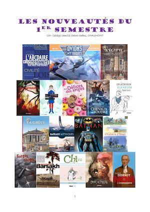 Nouveautés 1er semestre