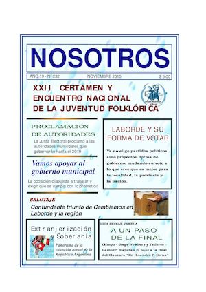 Revista Nosotros Noviembre 2015