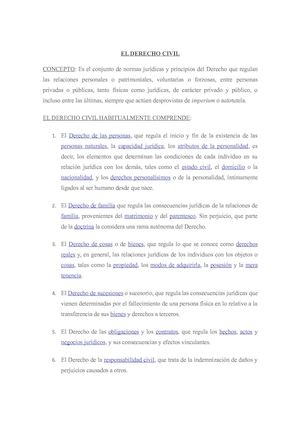 El Derecho Civil