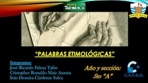 Etimología - 5° "A"
