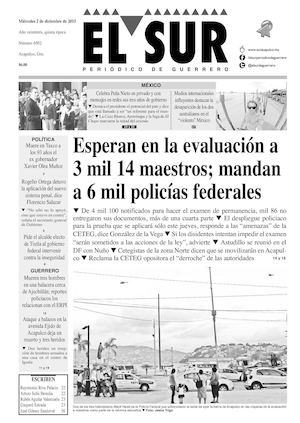 El Sur Miercoles 02122015