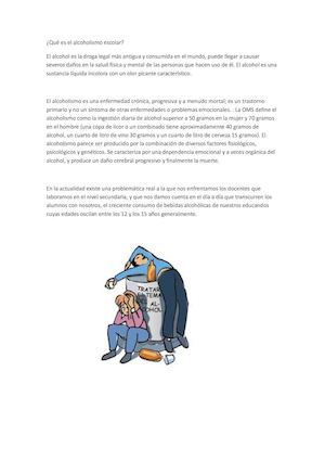 Qué Es El Alcoholismo Escolar