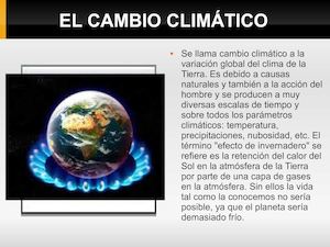 El Cambio Climático