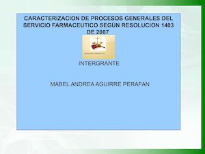 Actividad Resolucion 1403 Caracterizacion
