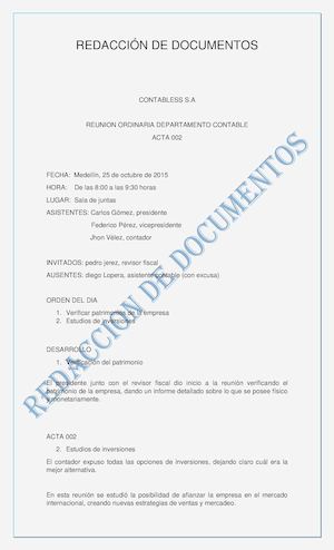 Redacción De Documentos