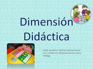 Dimensión Didáctica