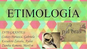 Etimología - 5° "D"