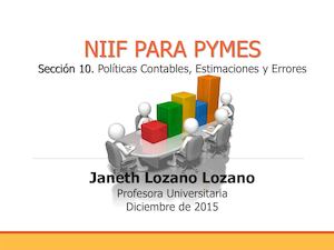 Sección 10. Políticas Contables, estimados y errores
