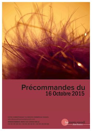 Nouveautés 16 Octobre 2015