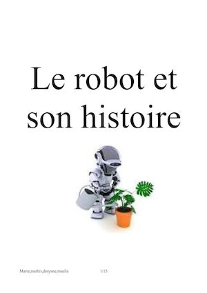 Livret sur la robotique