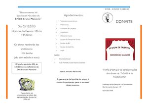 Convite 5º Show De Talentos