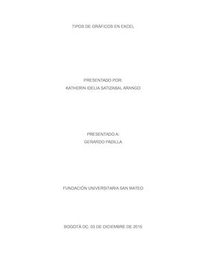 Tipos De Gráficos En Excel