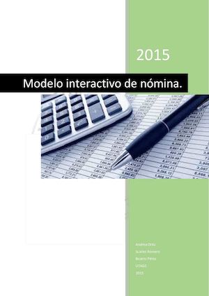 MODELO INTERACTIVO DE NÓMINA