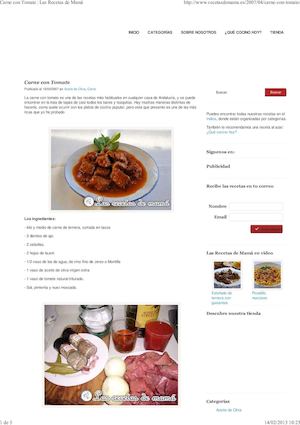 Carne Con Tomate Las Recetas De Mamá
