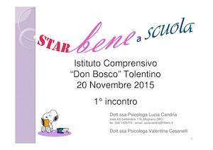 Star Bene A Scuola Primo Incontro