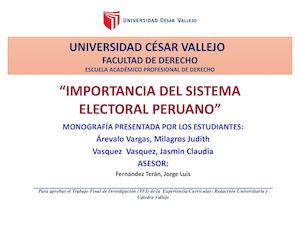 Importancia Del Sistema Electoral