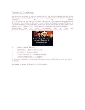 Desarrollo Ciudadno