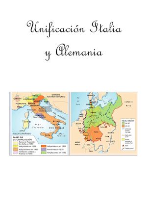 Unificación Italia Y Alemania