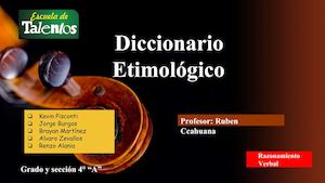 Etimología - 4° "A"