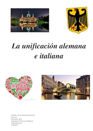 Unificación italiana y alemana