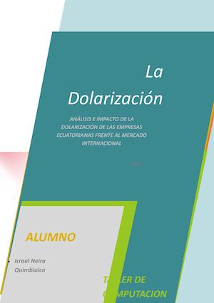 La Dolarización