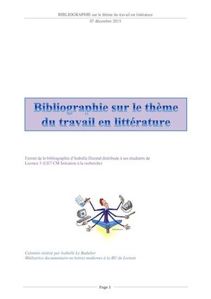 Travail & Litterature