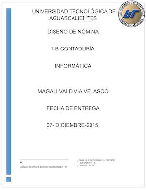 Proyecto Integrador Nomina