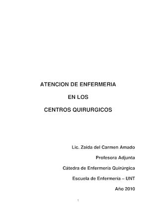 Enfermería Quirúrgica