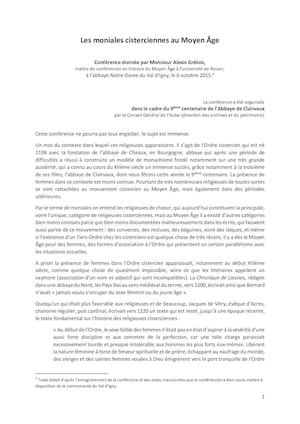Les Moniales Cisterciennes Au Moyen Âge Fr