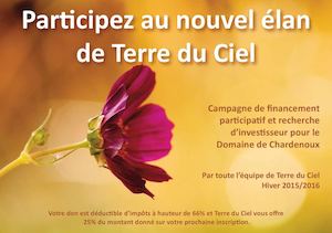 Participez au nouvel élan de Terre du Ciel