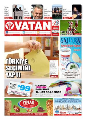 Yeni Vatan Turkish Newspaper Issue No: 1824