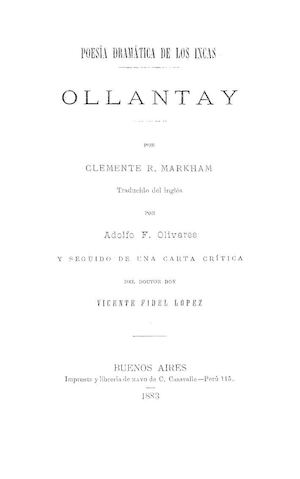 El Ollantay Libro