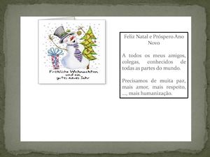 Cartão De Natal Aa