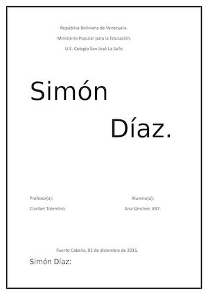Mi Modelo A Seguir Simon Diaz