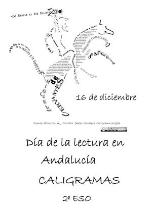 Día de la lectura en Andalucía Caligramas