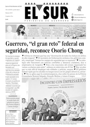 El Sur Jueves 10122015
