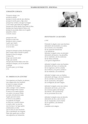 Benedetti Mario Poemas