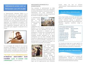 Antecedentes Historicos De La Administración