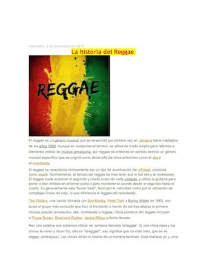 La Historia Del Reggae