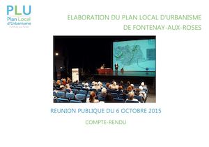 Compte-rendu de la réunion publique sur le PLU du 6 octobre 2015