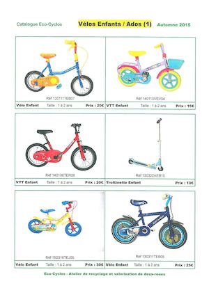 Catalogue Vélos Enfants-Adolescents (Automne-Hiver 2015-2016)