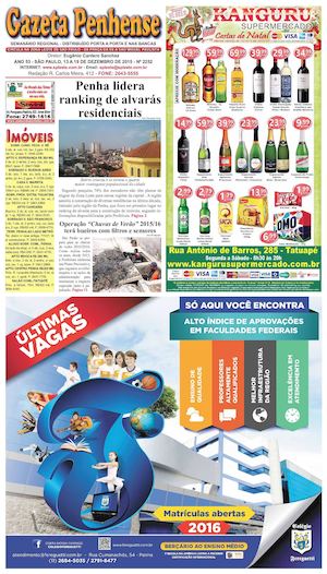 Gazeta Penhense - edição 2252 - 13 a 19.12.15