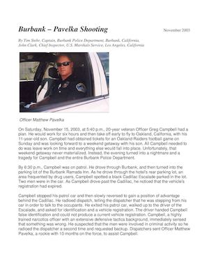 Burbank Pavelka Shooting