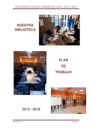 Plan de Trabajo de la biblioteca escolar IES Cástulo 2015-2016