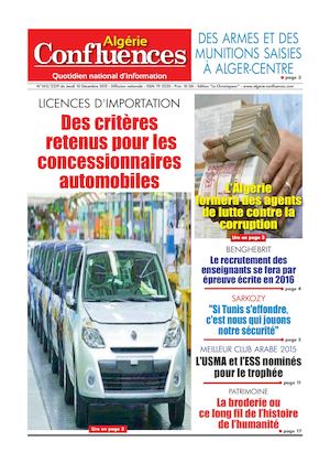 Algerie Confluences 10 Decembre 2015