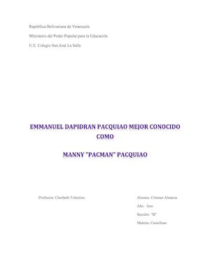 Manny Pacman Pacquiao