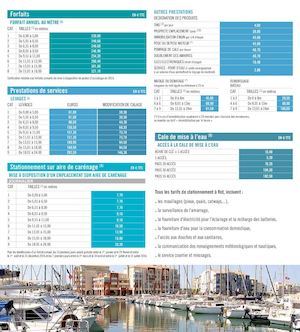Tarifs 2016 du Port de Frontignan